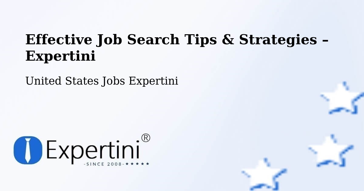 Job Search Tips & Strategies for Job Seekers – Fort Hamilton - Fort Hamilton, United States Jobs Expertini